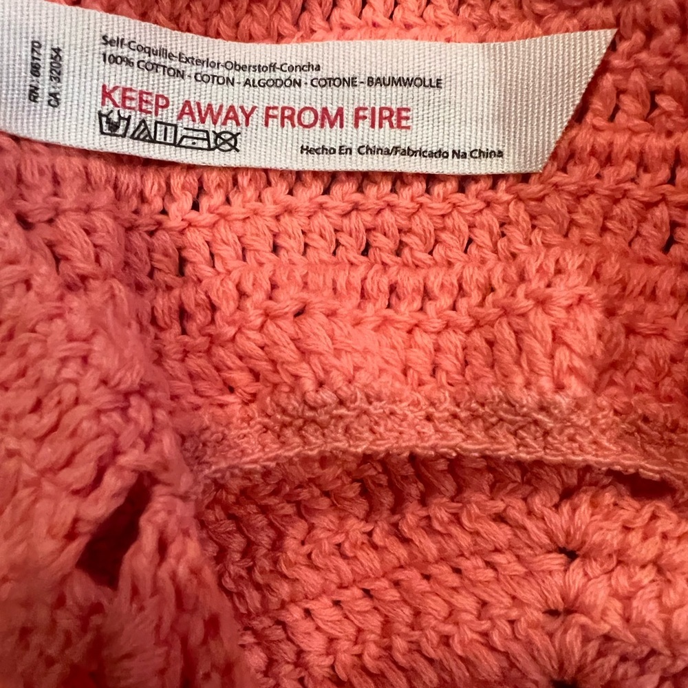 Intimately Free People Know Better Knit Halter Crop Top Watermelon L - Picture 10 of 12